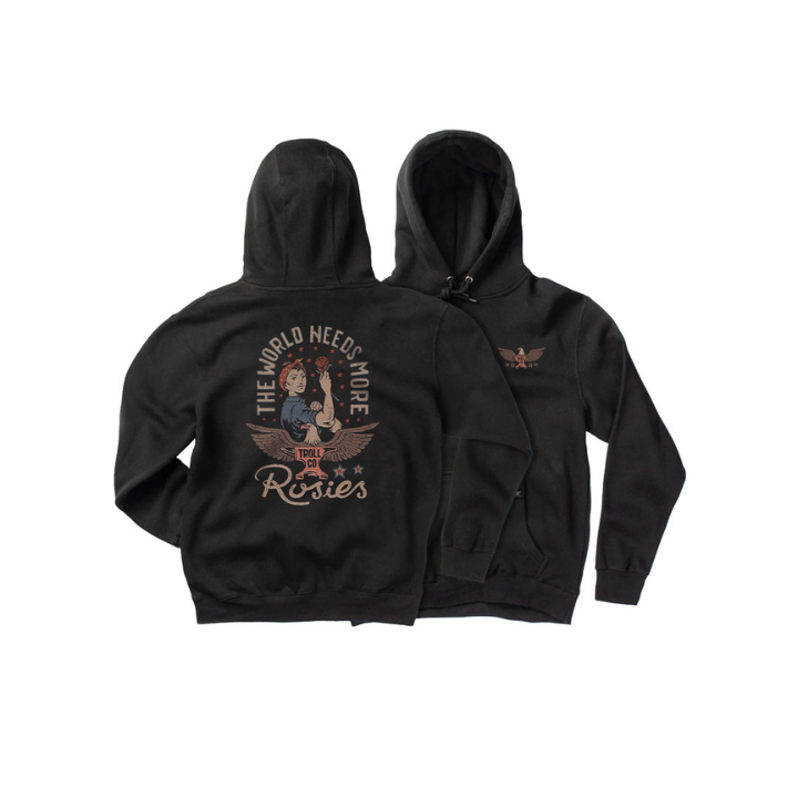 KIDS GIRLS HOODY ROSIE MINI - BLK